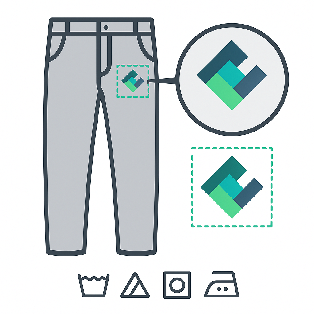 Stampa DTF 8×8 cm — Pantaloni