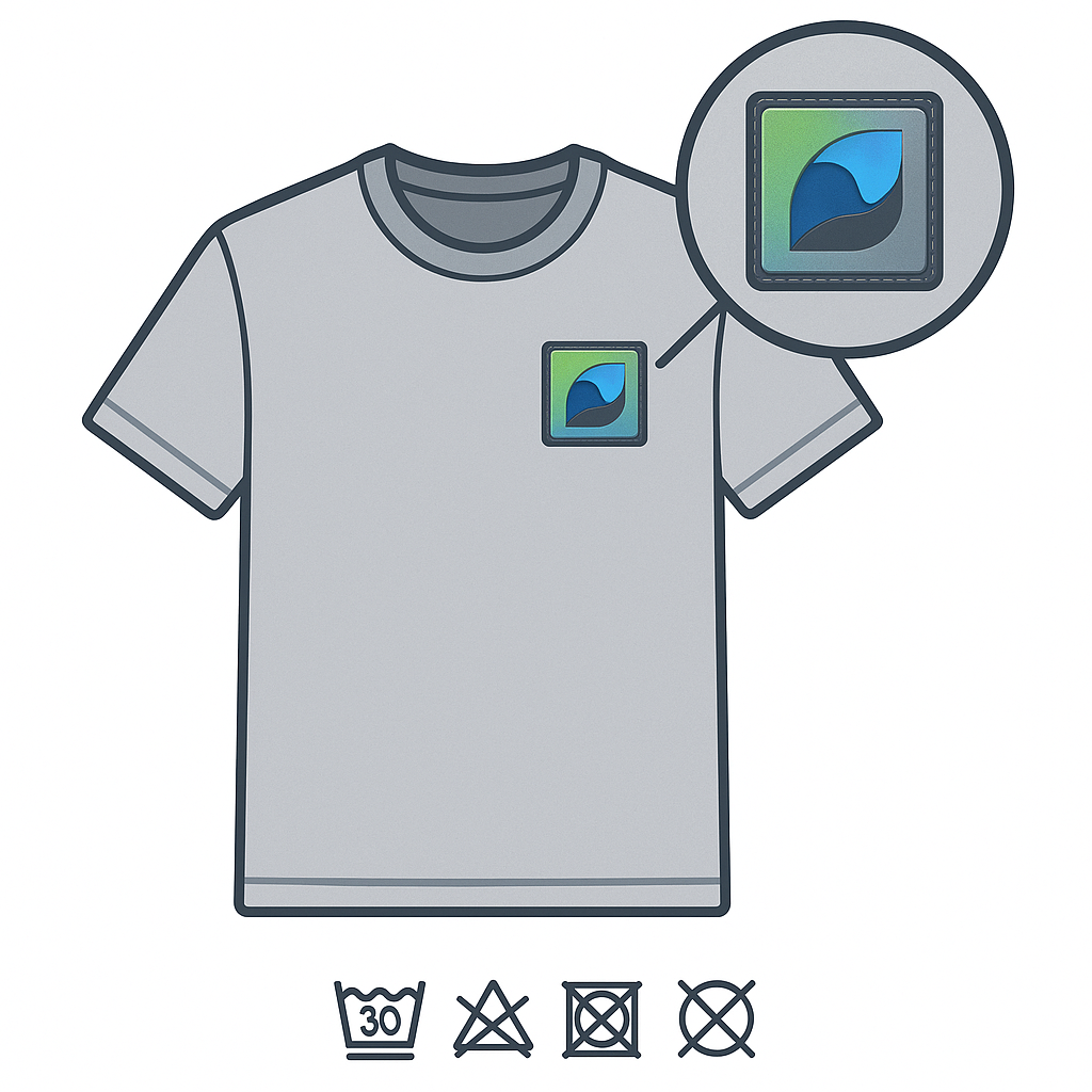 Patch DTF in PVC 8×8 cm — Full Color